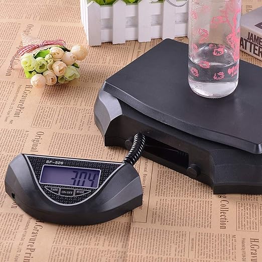 Postal Scale Weigh Easy Use Digital Shipping, 30 kg / 66 lbs Capacity, Parcel Scale with Cable and Extendable Cord E-Commerce Seller Tool 526B