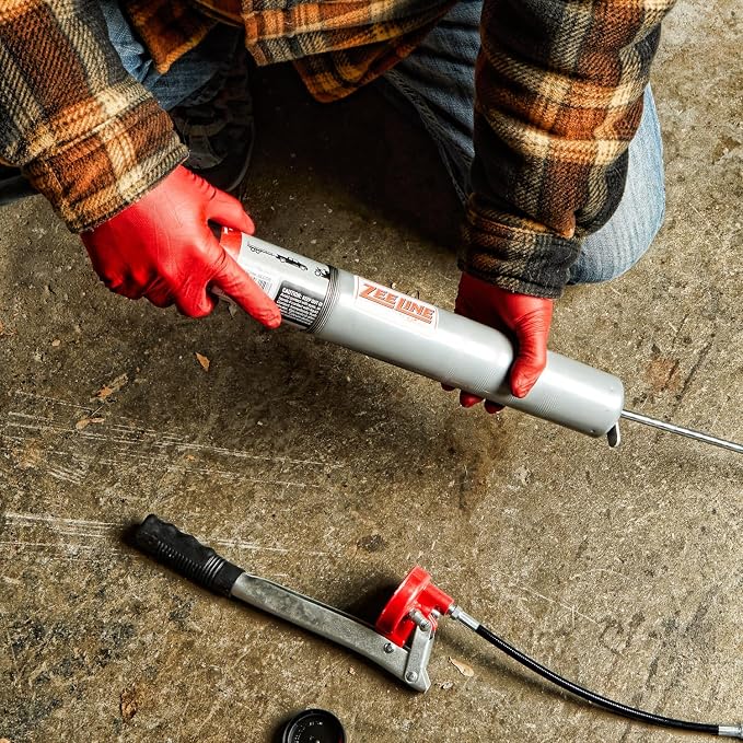 ZEELINE BY MILTON Grease Gun, 10,000 PSI Heavy-Duty Lever Action Pistol Grease Gun (ZEHD4)