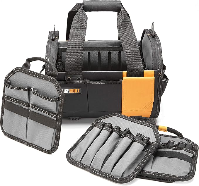 ToughBuilt - 12" Modular Tool Tote with Compact Jobsite Organization, Portable Lightweight Design, and Versatile Tool Storage (TB-81-12)