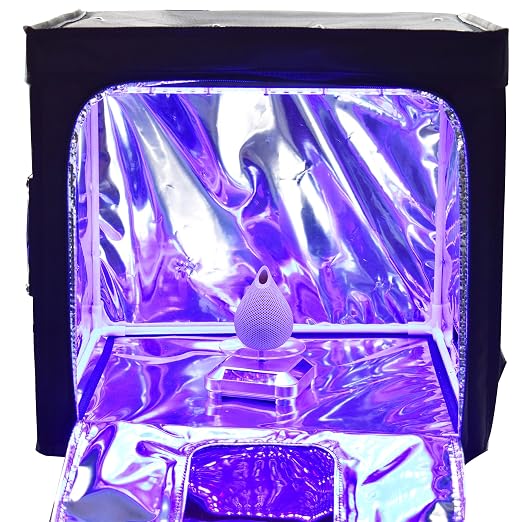 UV Light Curing Box Curing Enclosure 400(L)380(W)*400(H) mm Large Curing Cabinet 365-460nm UV Light for Curing LCD SLA DLP 3D Resin Print Model or Making Soles White