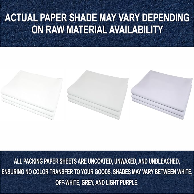 White Bulk Packing Paper Sheets for Moving | 640 sheets | 27" x 17" | 20 lb | Twin Pack | | Newsprint Wrapping Paper Sheets - Must Have in Your Moving Supplies, Packing Materials, Moving Paper Wrap