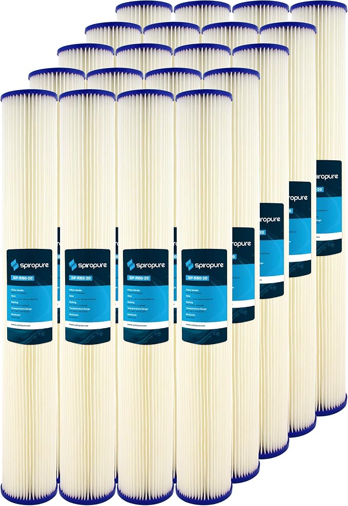 SpiroPure 20x2.5 50 Micron Sediment Water Filter SPC-25-2050 (Case of 20)