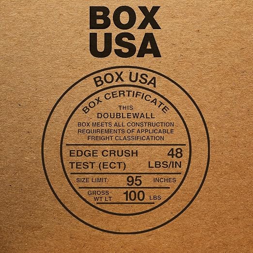 Box USA Shipping Boxes 24"L x 18"W x 12"H 10-Pack Large Double Walled Corrugated Boxes for Shipping, Packaging, Moving, Storage Box for Home or Business, Strong Wholesale Bulk Boxes