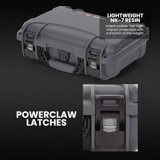 NANUK Hard Case with Custom Foam Insert for Glock, IP67 Waterproof & Crushproof, Rugged Construction for Ultimate Protection, Made in Canada