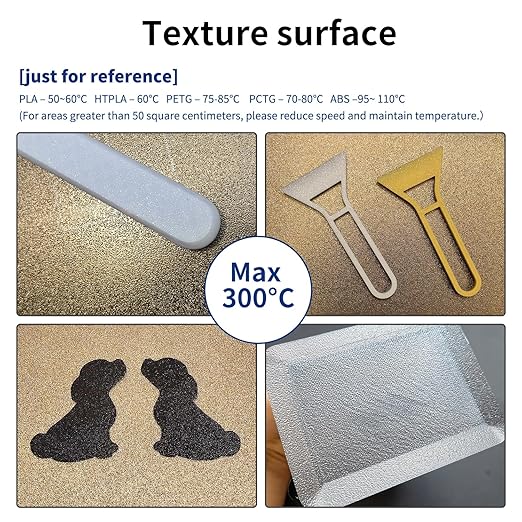 Round 120mm in Diameter Flexible Spring Steel Platform Magnetic Build Plate【Textured Double Sided PEI Sheet】for Monoprice Mini Delta v2 3D Printer