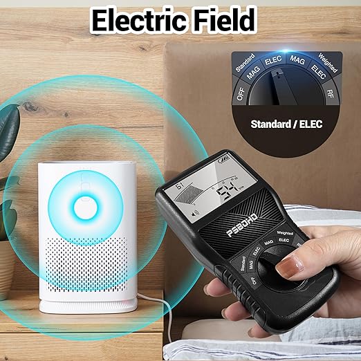 3-in-1 EMF Meter Detects Electric Field (EF), Radio Frequency Field (RF), Magnetic Field (MF) - for Home EMF Detector, Office, Outdoor and Ghost Hunting, Radiation Detector Meters