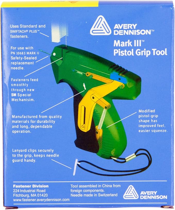 Mark III Pistol Grip Tagging Tool – Mark III 10651 Tagging Gun for Retail Tagging of Fabrics and Other Materials