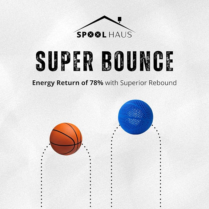 PEBA Filament High Rebound Flexible Filament Super TPU Nylon Based Strength 1.75mm 78% Energy Return Bouncy Airless Basketball Lightweight 3D Printer Filament SpoolHaus Superbounce (Green, 1kg)