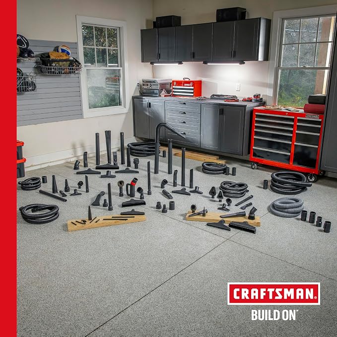 CRAFTSMAN CMXEVBE17155 10 Gallon 6.0 Peak HP Stainless Steel Wet Dry Vac