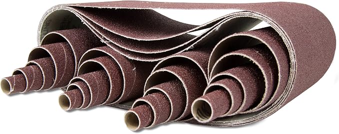WEN 6524SP240 240-Grit Combination Belt and Sleeve Sandpaper Set, 24-Pack