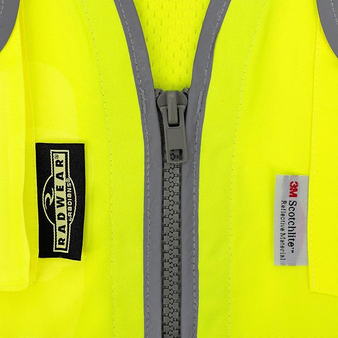 Radians womens Radians Womens Standard Hi-vis Class 2 Heavy Woven Two Tone Engineer Vest