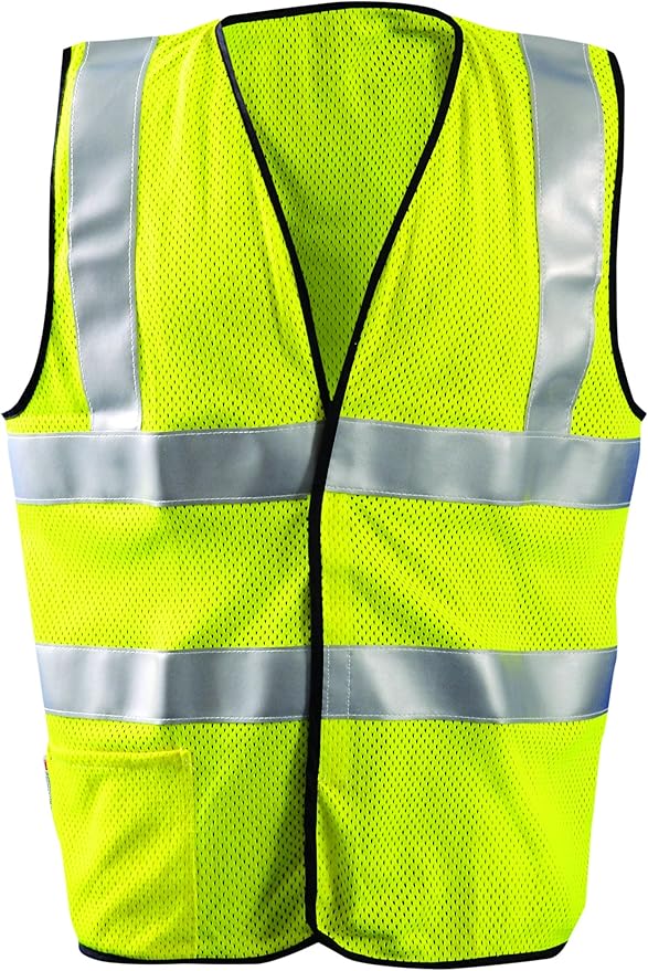 OccuNomix X-Large Hi-Viz Yellow AramidMeshModacrylic Flame Resistant Vest (LUX-SSFGCFR-YXL)