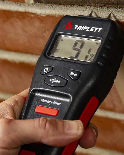 Triplett Pin Moisture Meter for Wood and Building Materials with Audible Indicator (MS100)