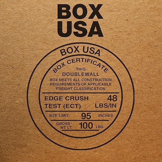 Box USA Shipping Boxes 24"L x 18"W X 18"H 10-Pack Double Walled Corrugated Boxes for Moving, Shipping, Mailing, Packing, Packaging and Storage