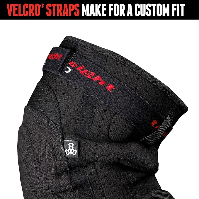 Triple Eight ExoSkin Knee Pads – Lightweight, Abrasion-Resistant Knee Protection for Mountain Biking, BMX, and Skateboarding