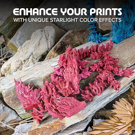 Polymaker Panchroma Starlight PLA Filament 1.75mm for 3D Printing, Mars | Neatly Wound, Starry Sky PLA 1kg, Easy Print & Smooth Feeding, Compatible with Bambu Lab & Most 3D Printers