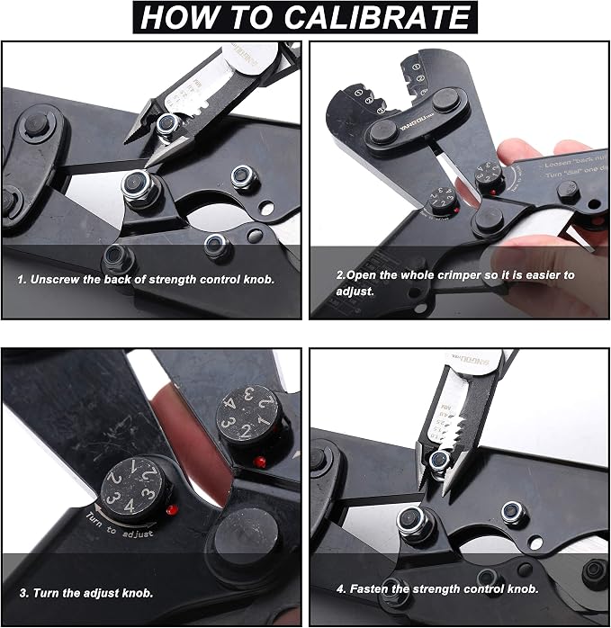 Yangoutool Wire Rope Cutting and Crimping Tool Sheet Metal Crimper Swaging Tool for Aluminum Oval and Double Barrel Stop Ferrule Loop Sleeves 1/16 to 1/8 Inches Cable End Hanging Ring Fixing Plier