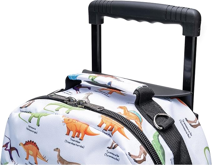 K-Cliffs Heavy Duty Rolling Backpack School Bookbag with Wheels Deluxe Wheeled Daypack