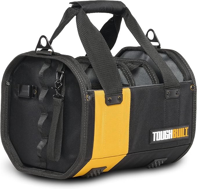 ToughBuilt - 12" Modular Tool Tote with Compact Jobsite Organization, Portable Lightweight Design, and Versatile Tool Storage (TB-81-12)