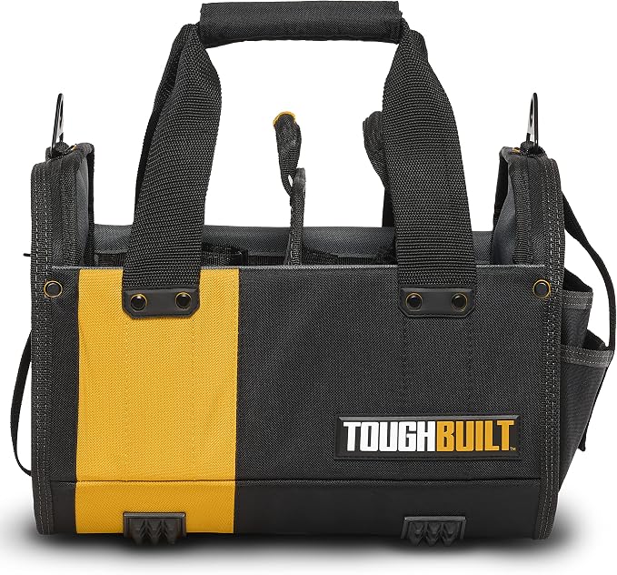 ToughBuilt - 12" Modular Tool Tote with Compact Jobsite Organization, Portable Lightweight Design, and Versatile Tool Storage (TB-81-12)