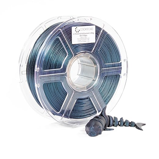 Cookiecad PETG Filament 1.75mm 1kg Iridescent Glitter 3D Printer Filament - Dark Magic Elixir PETG