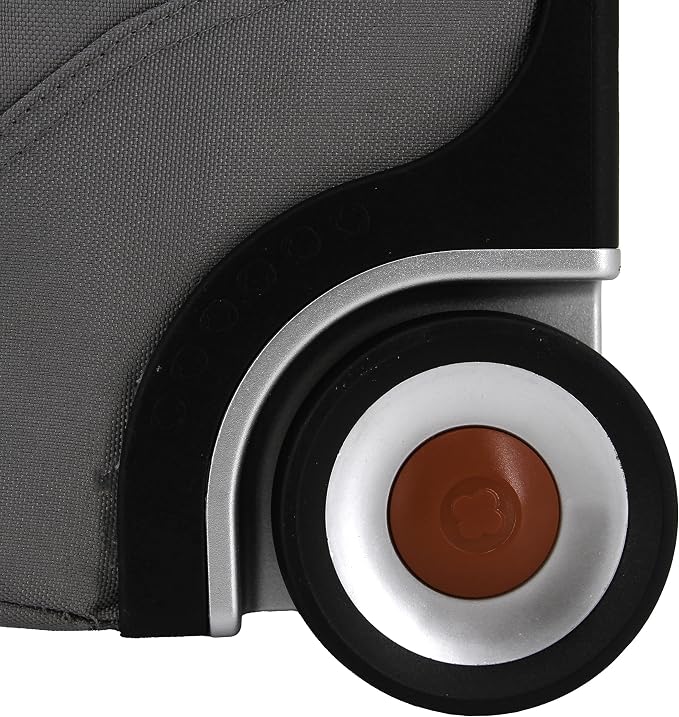 J World Lunar Rolling Backpack. Laptop Bag With Wheels. Wheeled Carry-On Travel Luggage, Grey, 19.5 x 13 x 8 Inches
