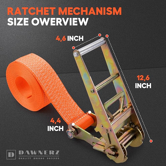 Endless Tie Down Strap 30ft x 3 inch – Ratchet Strap Heavy Duty 16500 Lb for Truck, Trailer and Cargo Securing