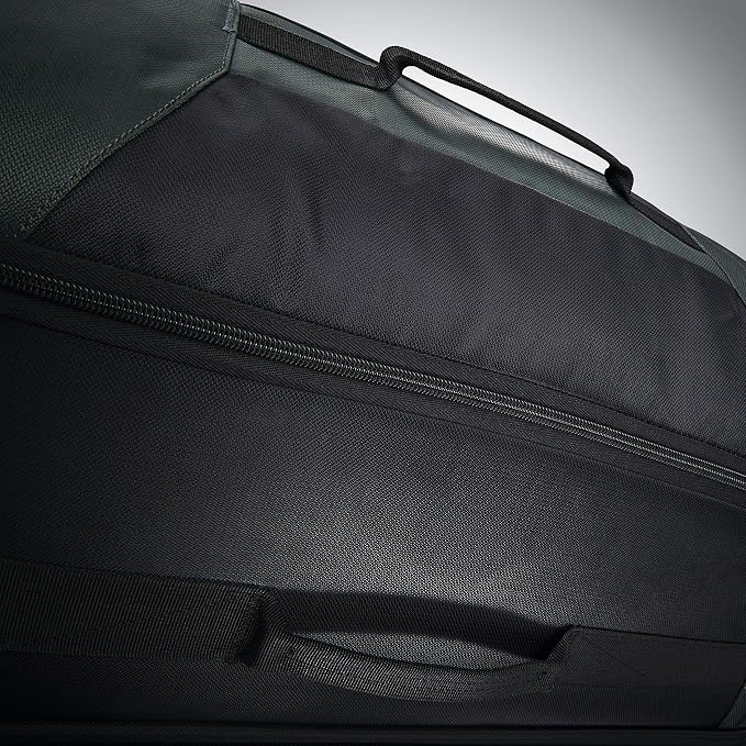 Samsonite Andante 2 Wheeled Duffel Bag – 22-Inch Durable Rolling Luggage with Inline Skate Wheels, Push-Button Handle & Spacious Compartments – Travel-Friendly and Lightweight - Moss Green/Black