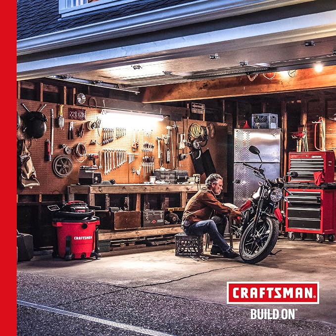 CRAFTSMAN CMXEVBE17925 5 Gallon 5.0 Peak HP Wet Dry Shop Vacuum