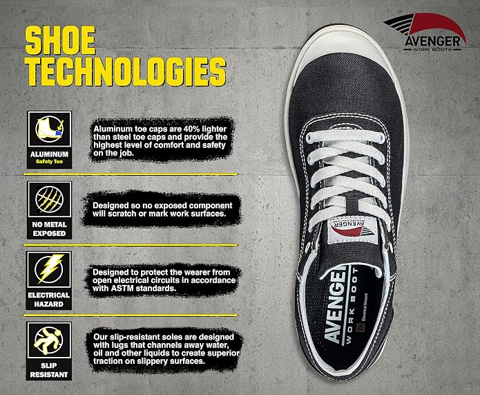Avenger Work Boots Mens Low Top