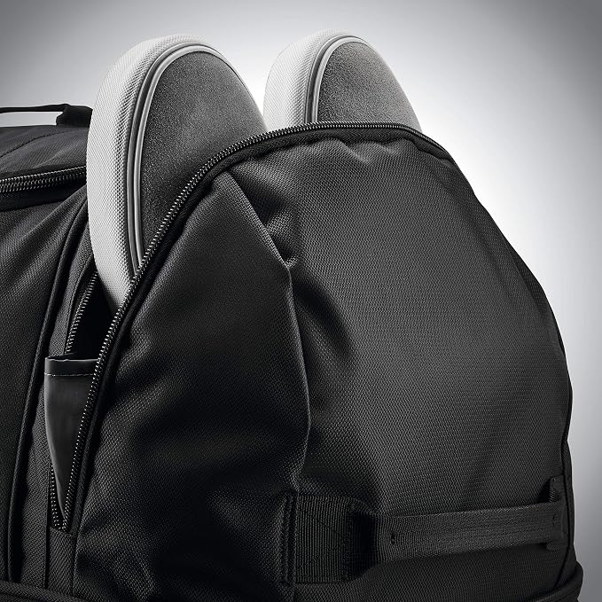 Samsonite Andante 2 Wheeled Duffel Bag – 32-Inch Durable Rolling Luggage with Inline Skate Wheels, Push-Button Handle & Spacious Compartments – Travel-Friendly and Lightweight - All Black