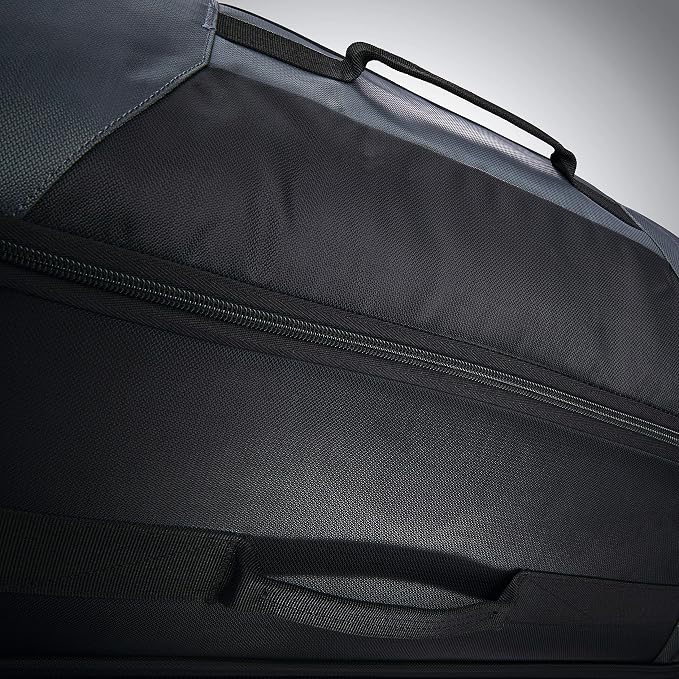 Samsonite Andante 2 Wheeled Duffel Bag – 22-Inch Durable Rolling Luggage with Inline Skate Wheels, Push-Button Handle & Spacious Compartments – Travel-Friendly and Lightweight - Moss Green/Black